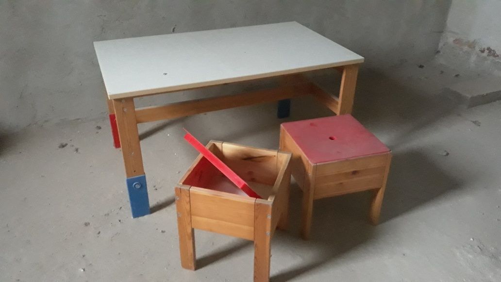 Stół i krzesła dziecięce regulowane stolik krzesełka