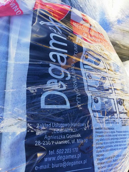 Asfalt na zimno masa bitumiczna w workach 25KG asfalt drogowy