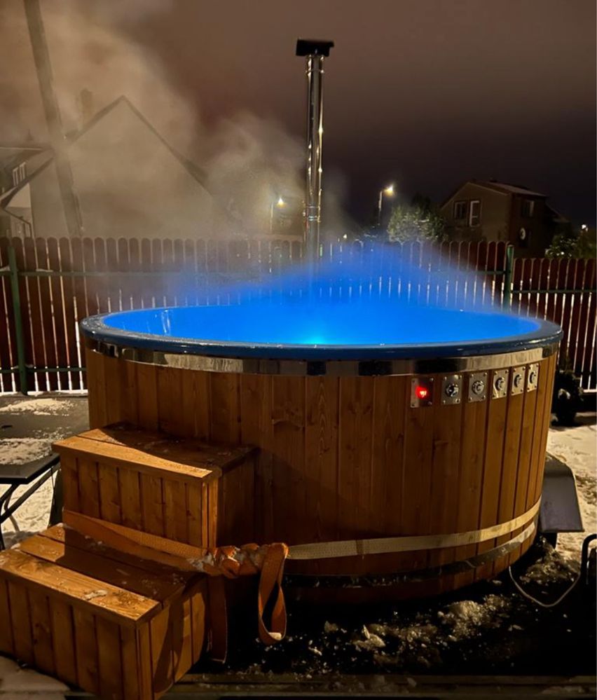 Wynajem Mobilna Balia Ruska bania Spa Jacuzzi Hydromasaż 8-10 osobowa