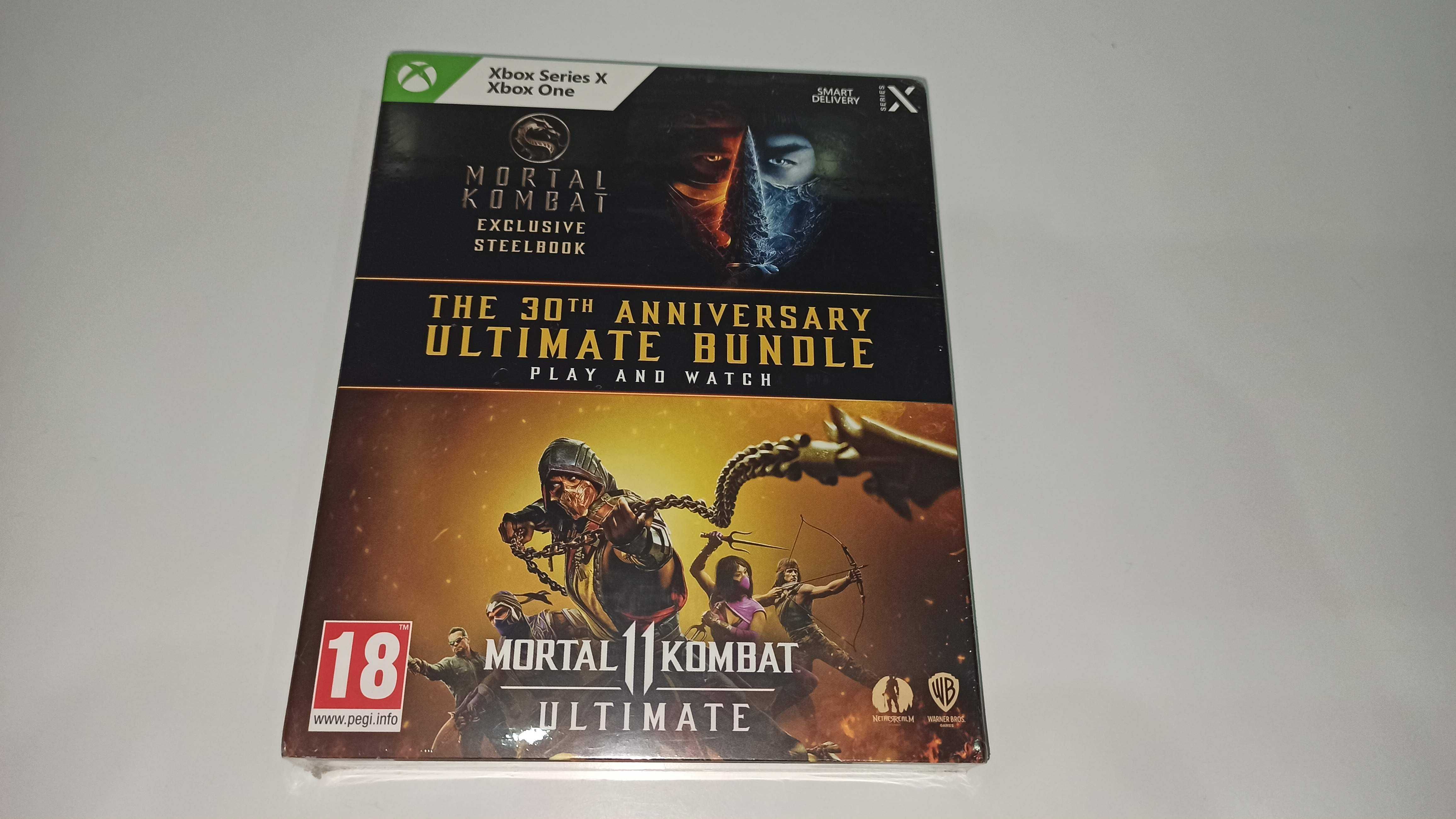 xbox one MORTAL KOMBAT 11 ultimate PL +film na BLURAY nowa STEELBOOK