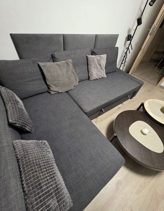 Sofa 3-osobowa IKEA Friheten szara (narożnik / rozkładana) + GRATIS