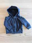 Bluza z kapturem na zamek granatowa Sinsay rozmiar 62