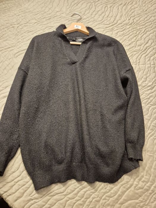 Czarny miły sweterek 44 46 bonprix bdb