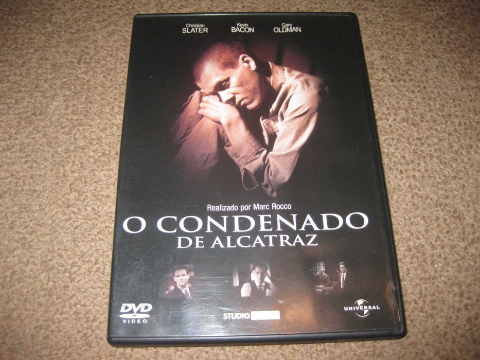 DVD "O Condenado de Alcatraz" com Kevin Bacon/Raro!