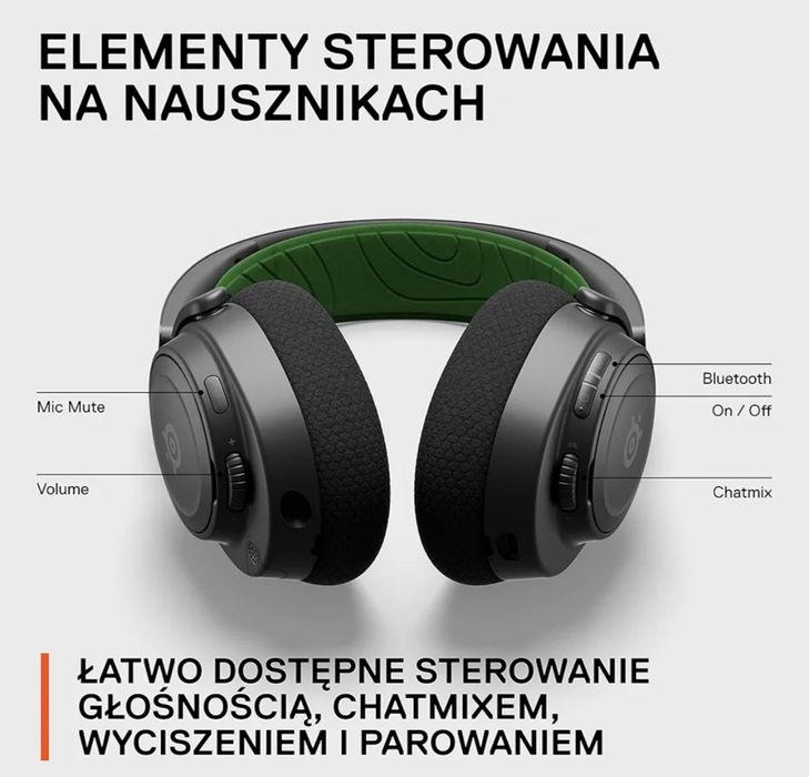 NA LEWARA Słuchawki SteelSeries Arctis Nova 7X Wireless NOWE