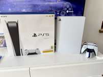 Playstation 5 jak NOWE + 2 pady + ładowarka + 5 gier