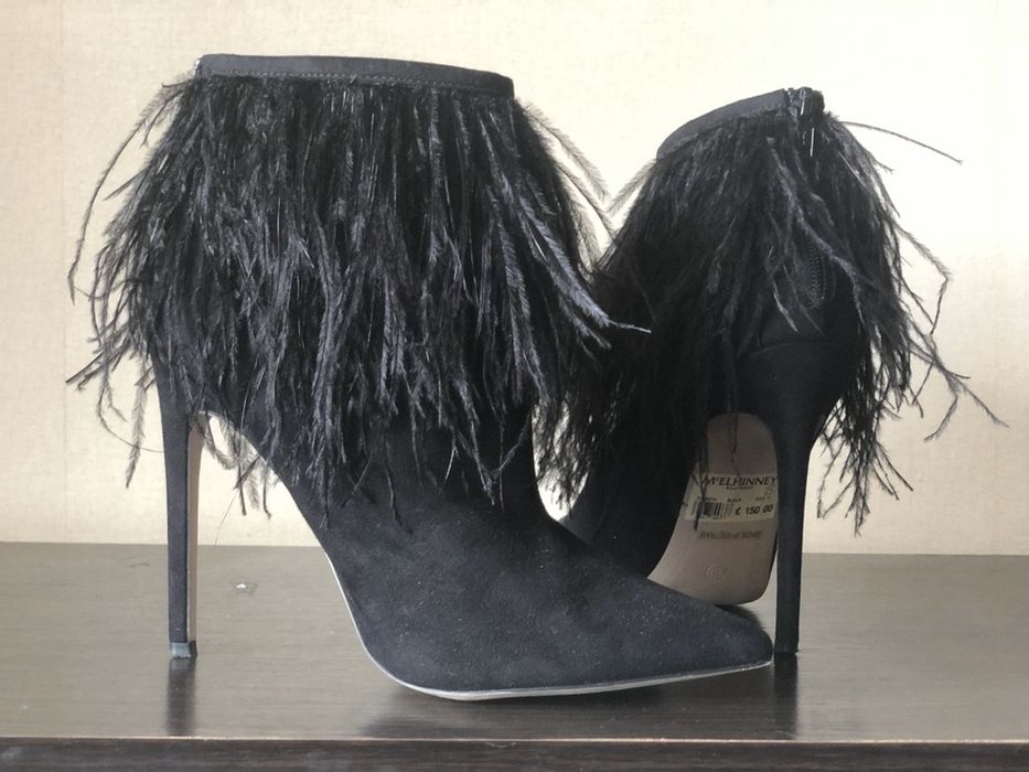 Ботильоны ботинки туфли чёрные