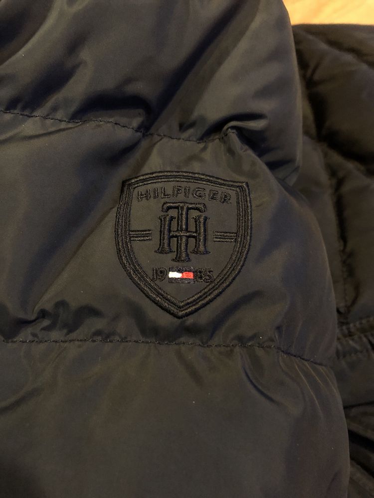 Kurtka damska zimowa, Tommy Hilfiger, granatowa, ciepła