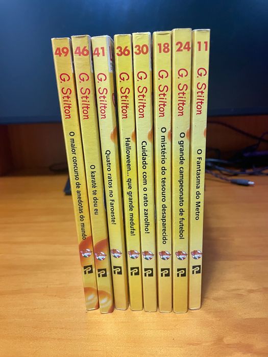 8 livros da coleção Geronimo Stilton