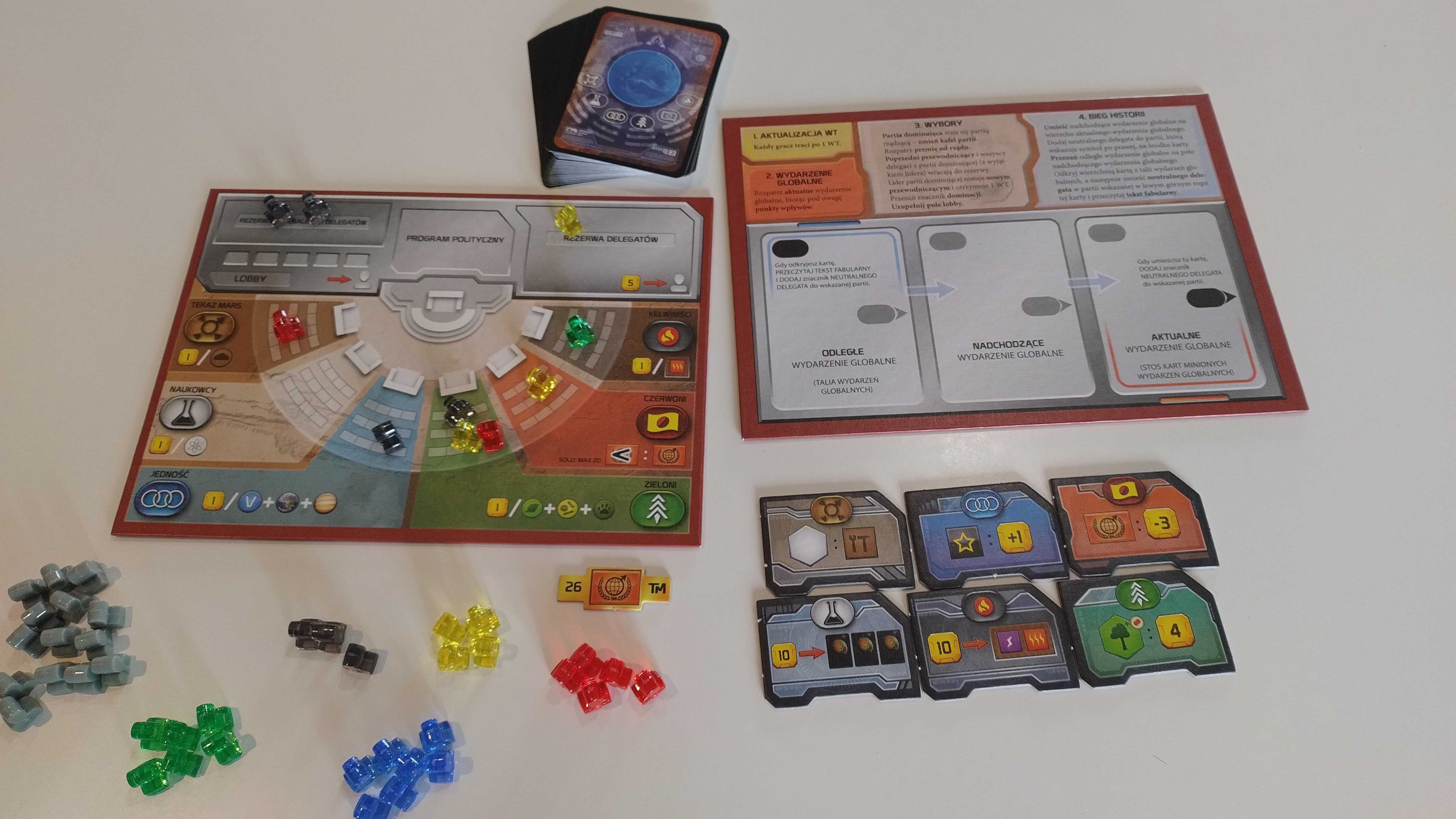 Terraformacja Marsa + 3 dodatki, dodatkowe mapy, dwuwarstwowe plansze