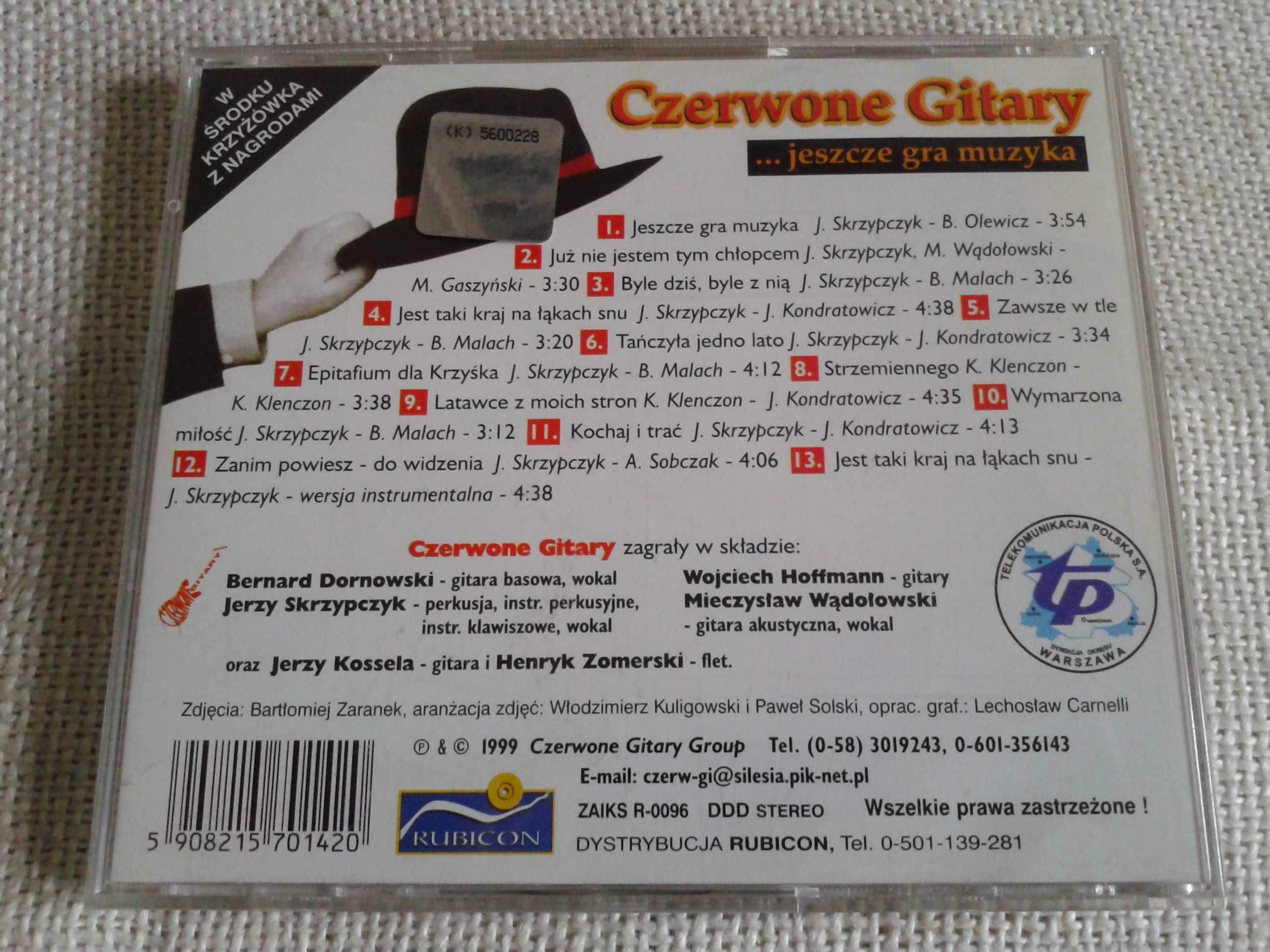 Czerwone Gitary – Jeszcze Gra Muzyka  CD