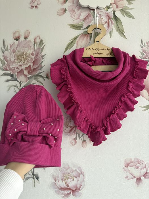 Zestaw komplet helen rozmiar 3 czapka apaszka