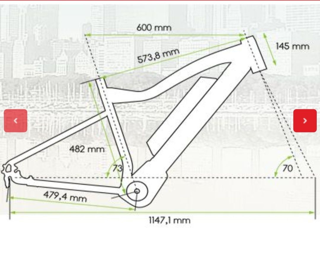 Rower elektryczny Ecobike RS 19" z bagażnikiem, silnik centralny