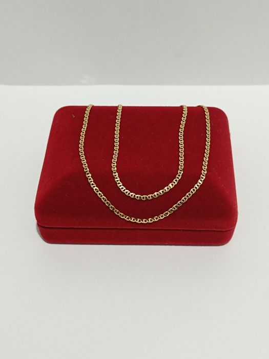 Złoty łańcuszek splot Gucci dł.50cm, złoto próby 585