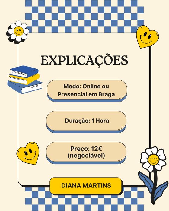 Explicações de Biologia, Geologia e Matemática – estudante de Medicina