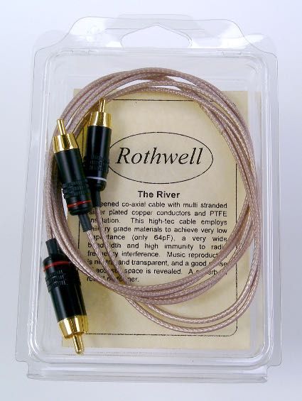 Rothwell The River Interconnects - Cabos de interligação RCA (2x1m)