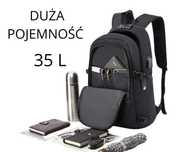 Plecak na laptop do szkoły USB antykradzieżowy