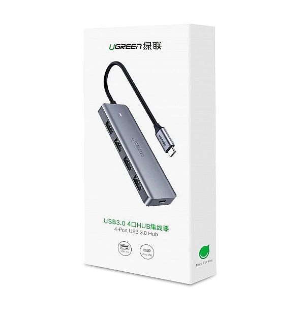 Ugreen rozdzielacz Hub Usb Typ C - 4x Usb 3.2 Gen 1 z portem zasilania