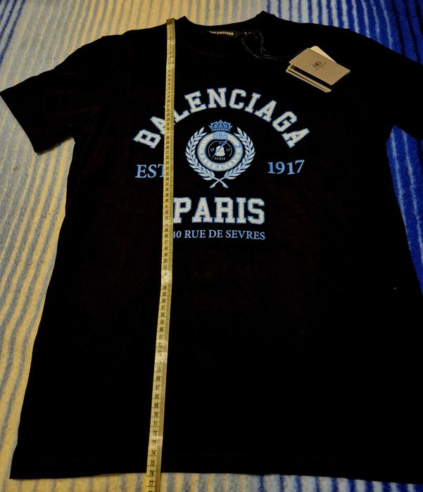 Nowy tshirt czarna koszulka moda 2025 super jakość BALENCIAGA PARIS L