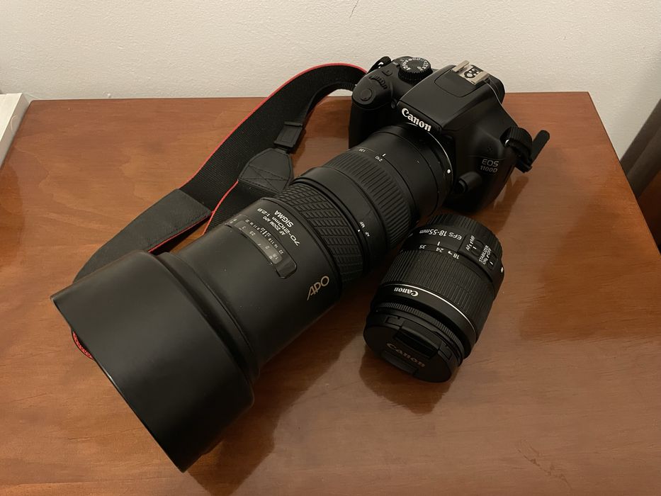 Canon 1100d + Sigma 70-210 + 18-55