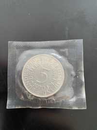 5  Deutsche Mark , 1970 G Silber Stan idealny