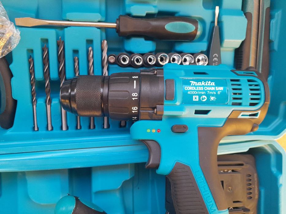 Шуруповерт Макита 36В 2Ак 5Ач Румыния Большой Набор Металл Патрон