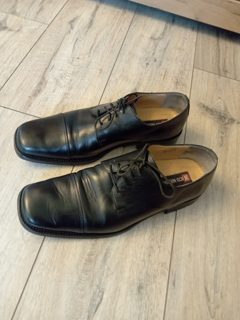 Eleganckie buty, półbuty męskie. Wizytowe, garniturowe. 43. Skóra.