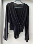 Czarne body z wiskozy Ecovero onyx black r. S Nago
