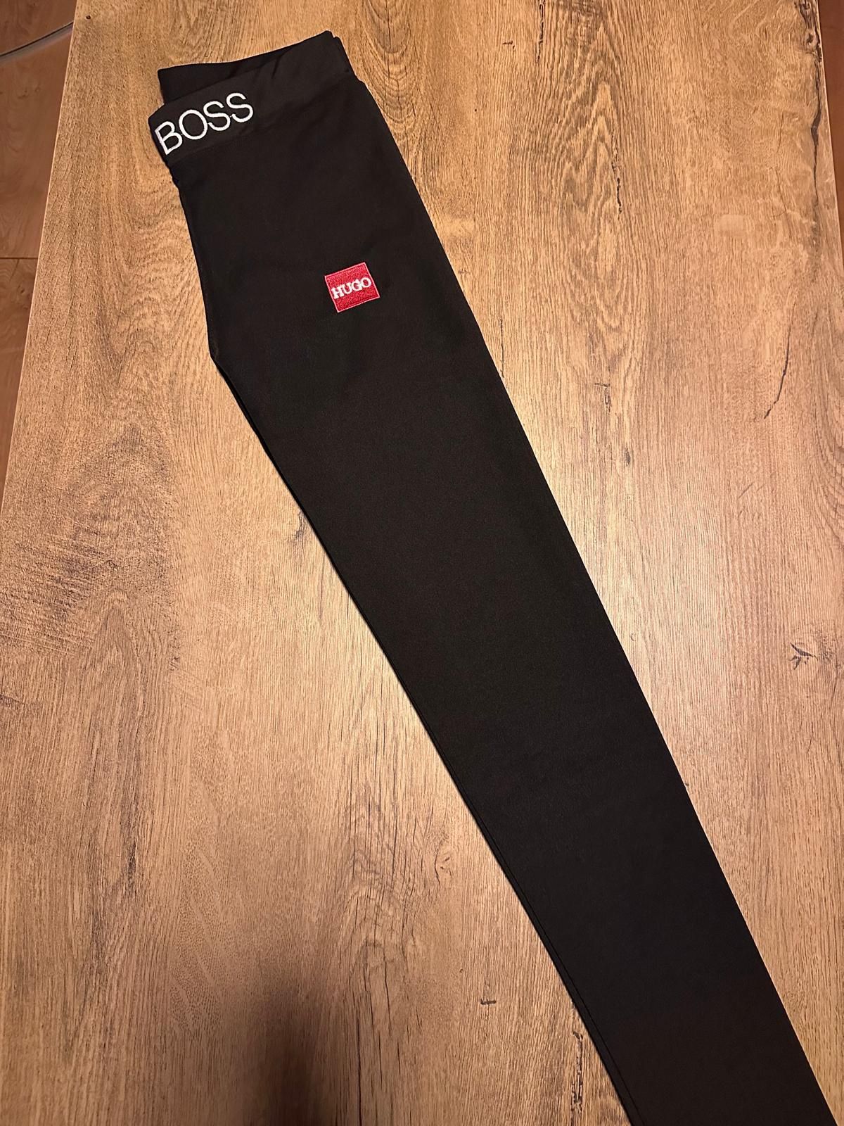 XL Boss Hugo Boss legginsy czarne damskie