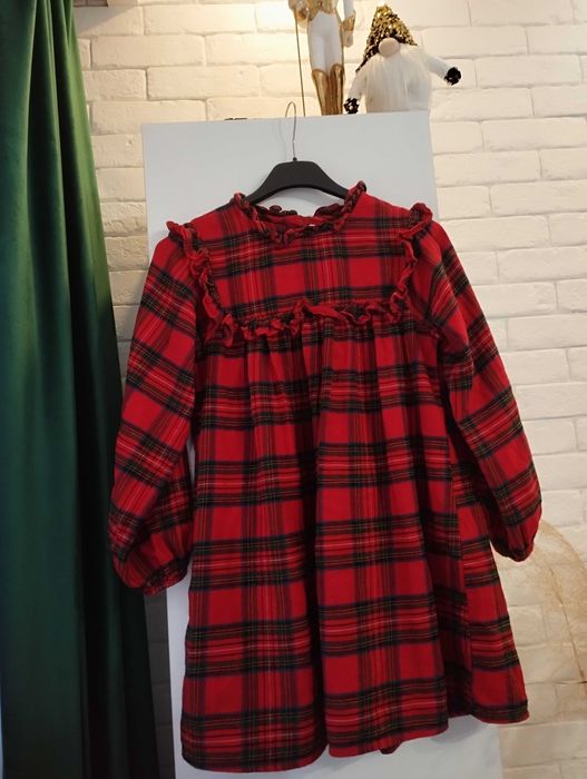 Kratka bawełna next Sukienka r 128 cm czerwona