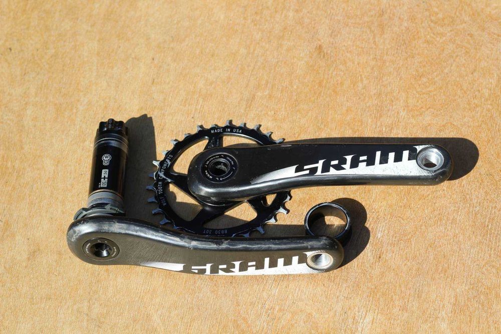 Карбонова Система (Шатуни) SRAM X0 BB30, 170 + Зубчатка Wolf T00TH 30T