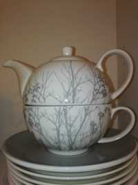 Filiżanka Home&You  Zestaw do herbaty Tea For One porcelana, Imbryk