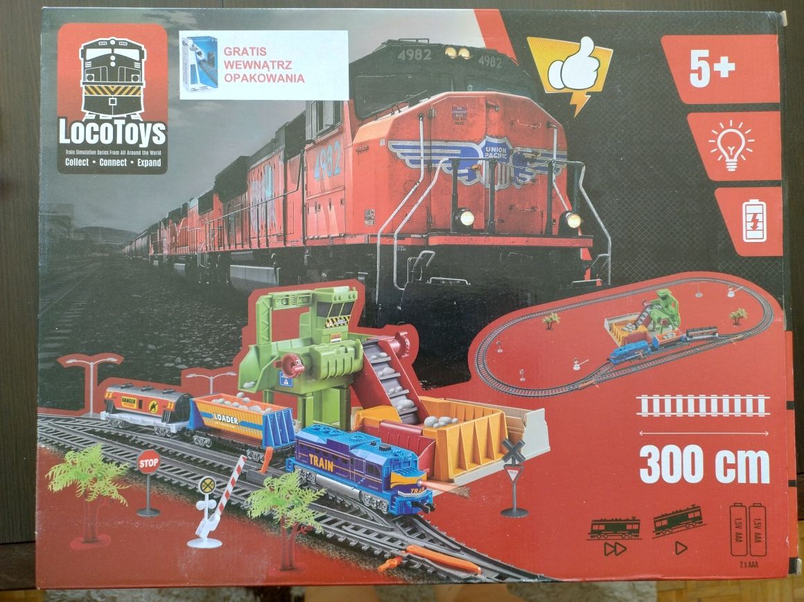 Kolejka pociągi loco toys kamieniołom elektryczna