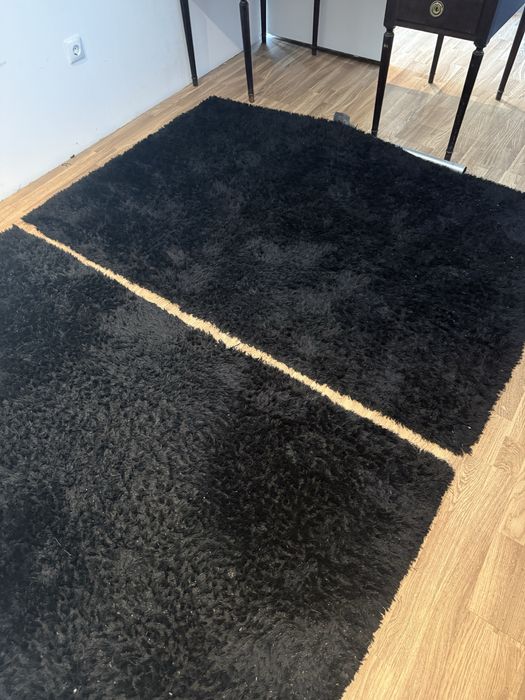 2 Tapetes Pretos Lucca 120x180