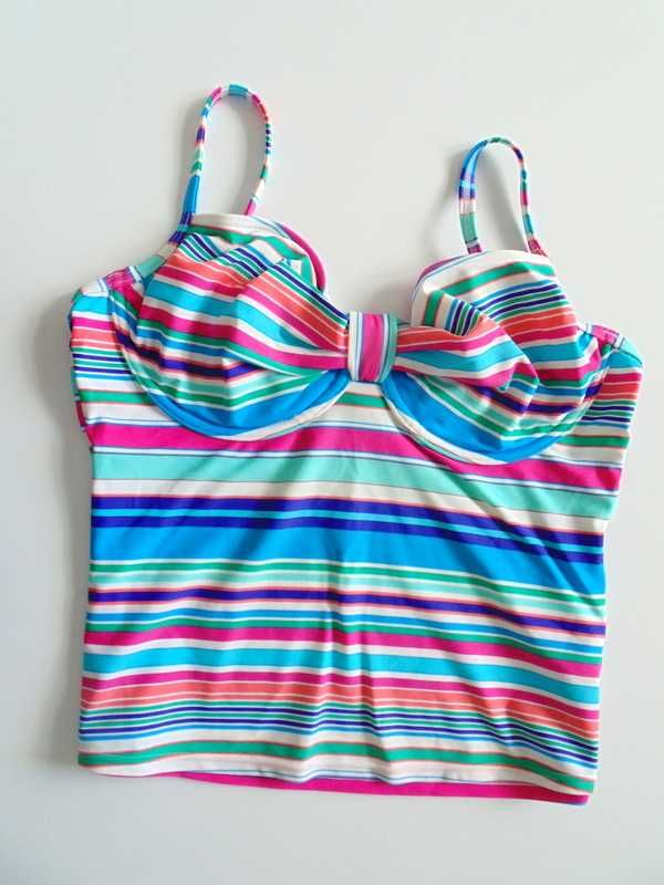 BHS tankini damskie z usztywnianym fiszbinami staniczkiem 42