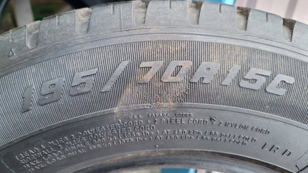 Opona Goodyear Cargo 195/70/15C, 7,5 mm bieżnik