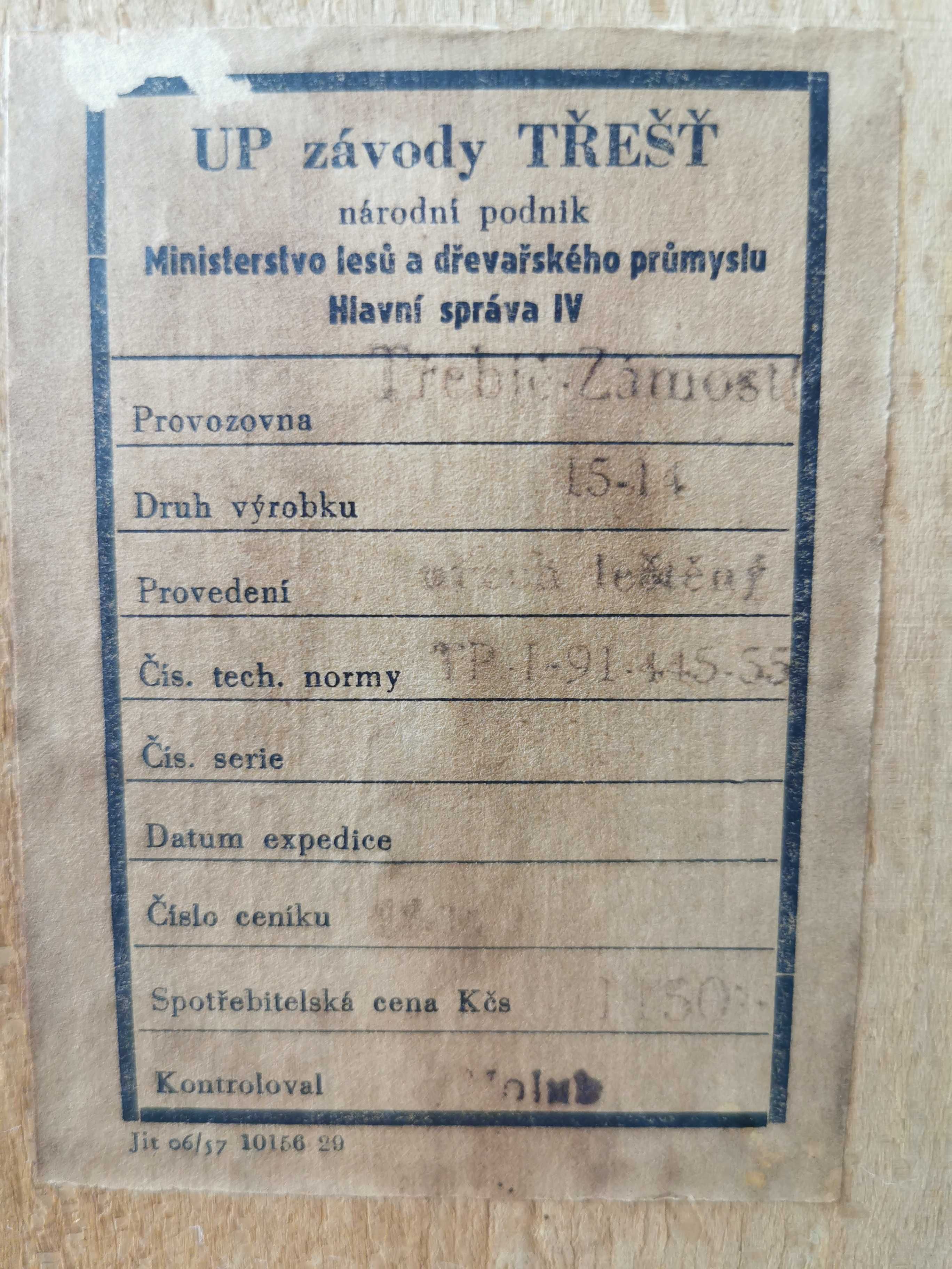 Biblioteczka ART DECO, proj. J. Halabala, Czechosłowacja '30-'50, PRL