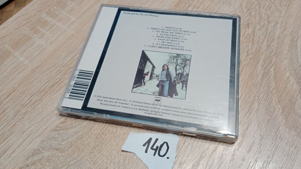 David Gilmour - David Gilmour 1978 CD. 140.