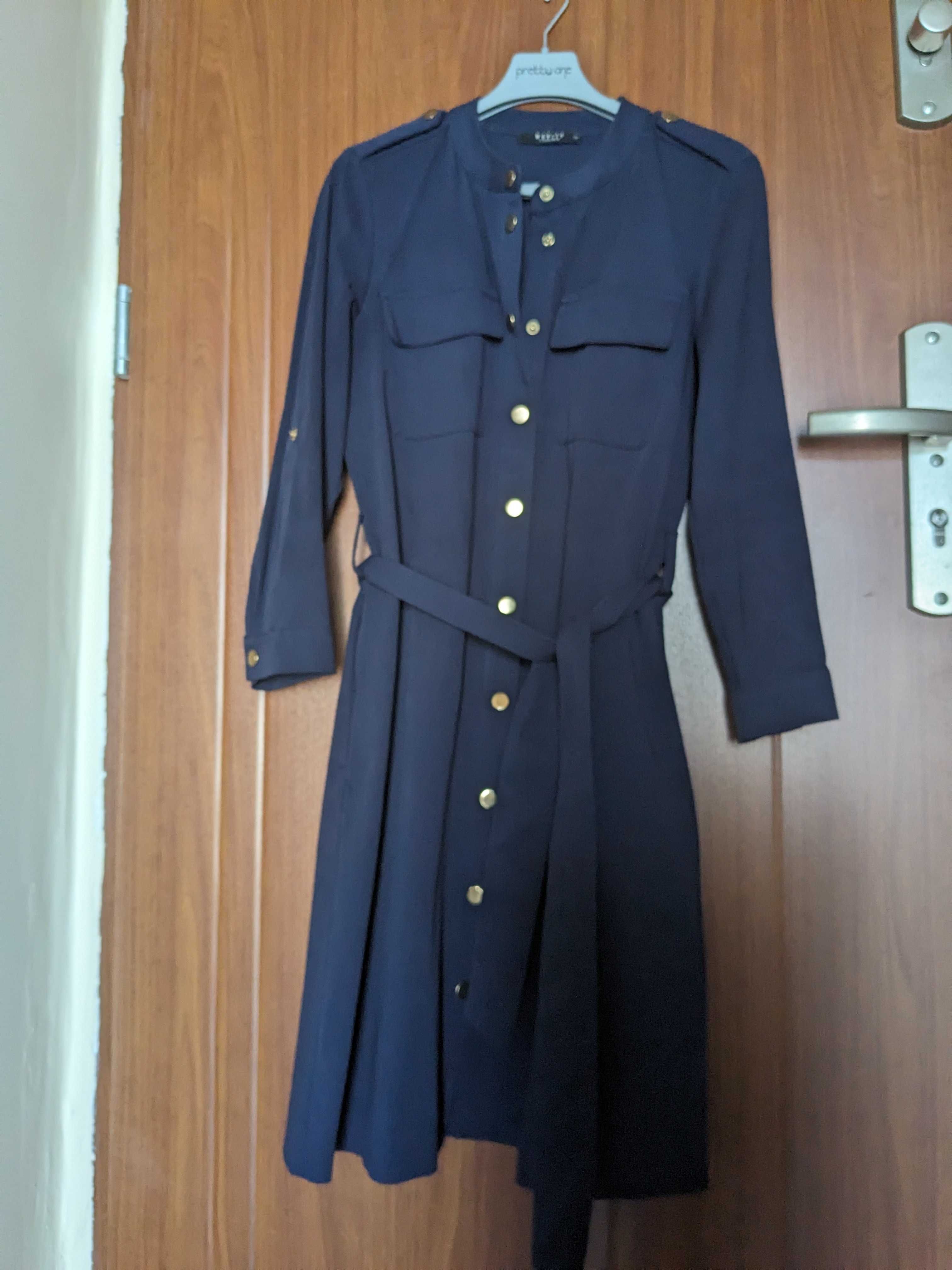 Granatowa sukienka Mohito
