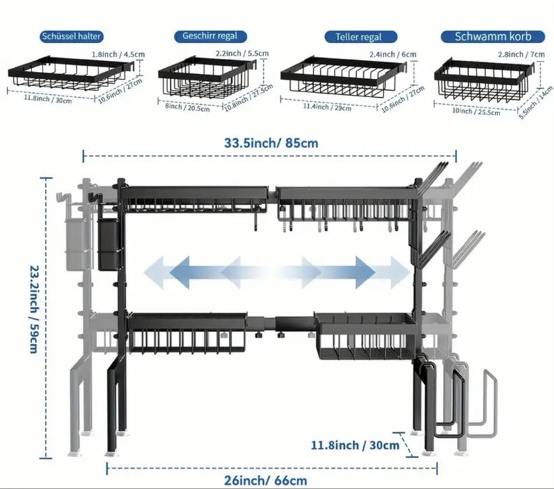Suszarka do naczyń, organizer