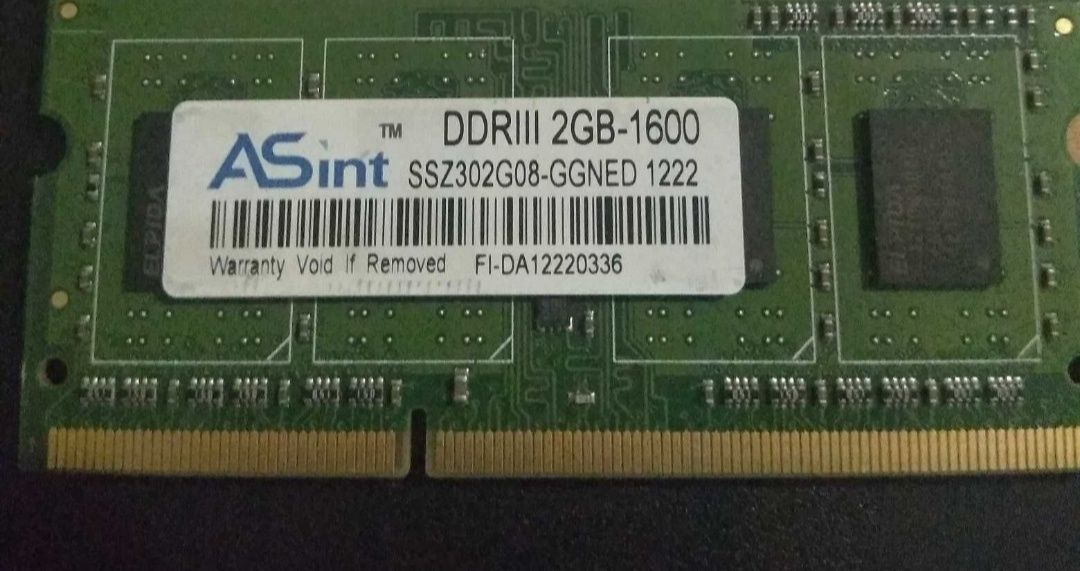 Pamięci RAM 2GB - 1600 DDR3