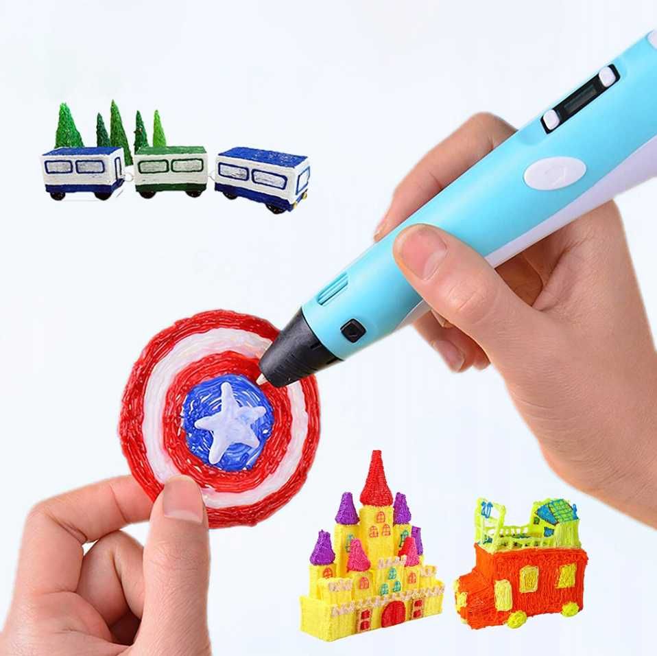 MAGICZNY DŁUGOPIS 3D Dla Dzieci Drukarka 3 D PEN Wkłady 30 Metrów