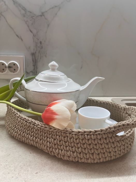 Кошики плетені, органайзери для зберігання, набір кошиків.