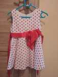 Sukienka lato 104 grochy