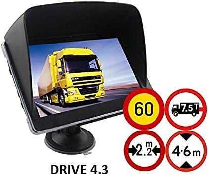 Novo GPS Sat NAV de 4,3 polegadas, para carro, camião, autocarro,
