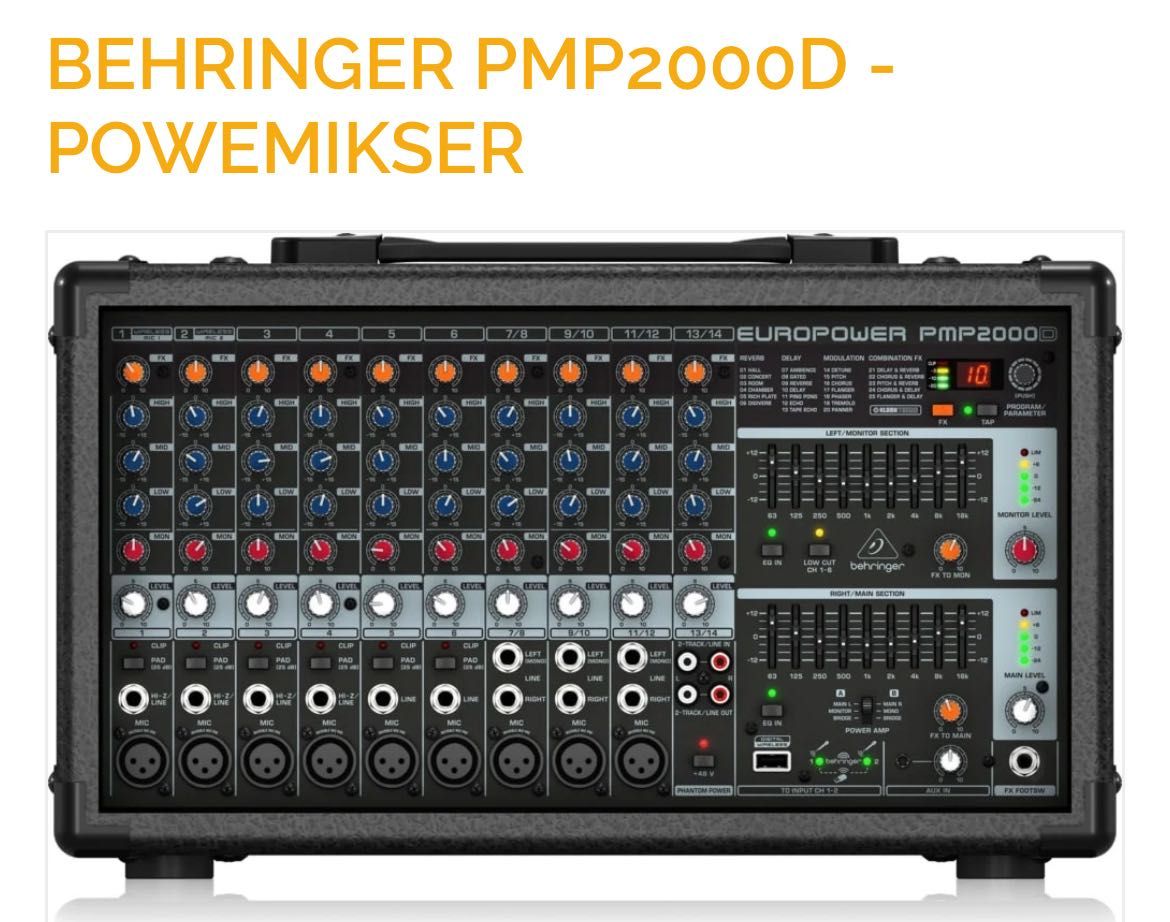 Behringer europower PMP 2000D