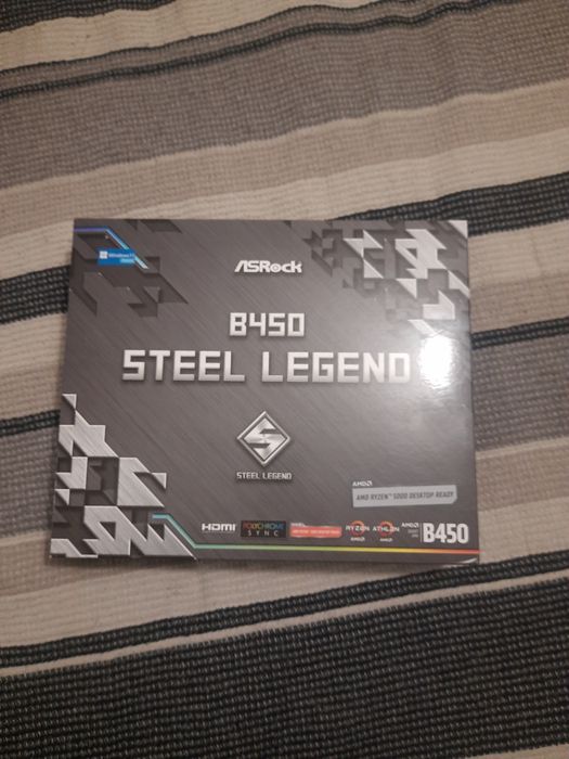 Материнская плата steel legend b450