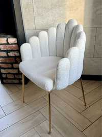 Fotel krzesło muszelka teddy