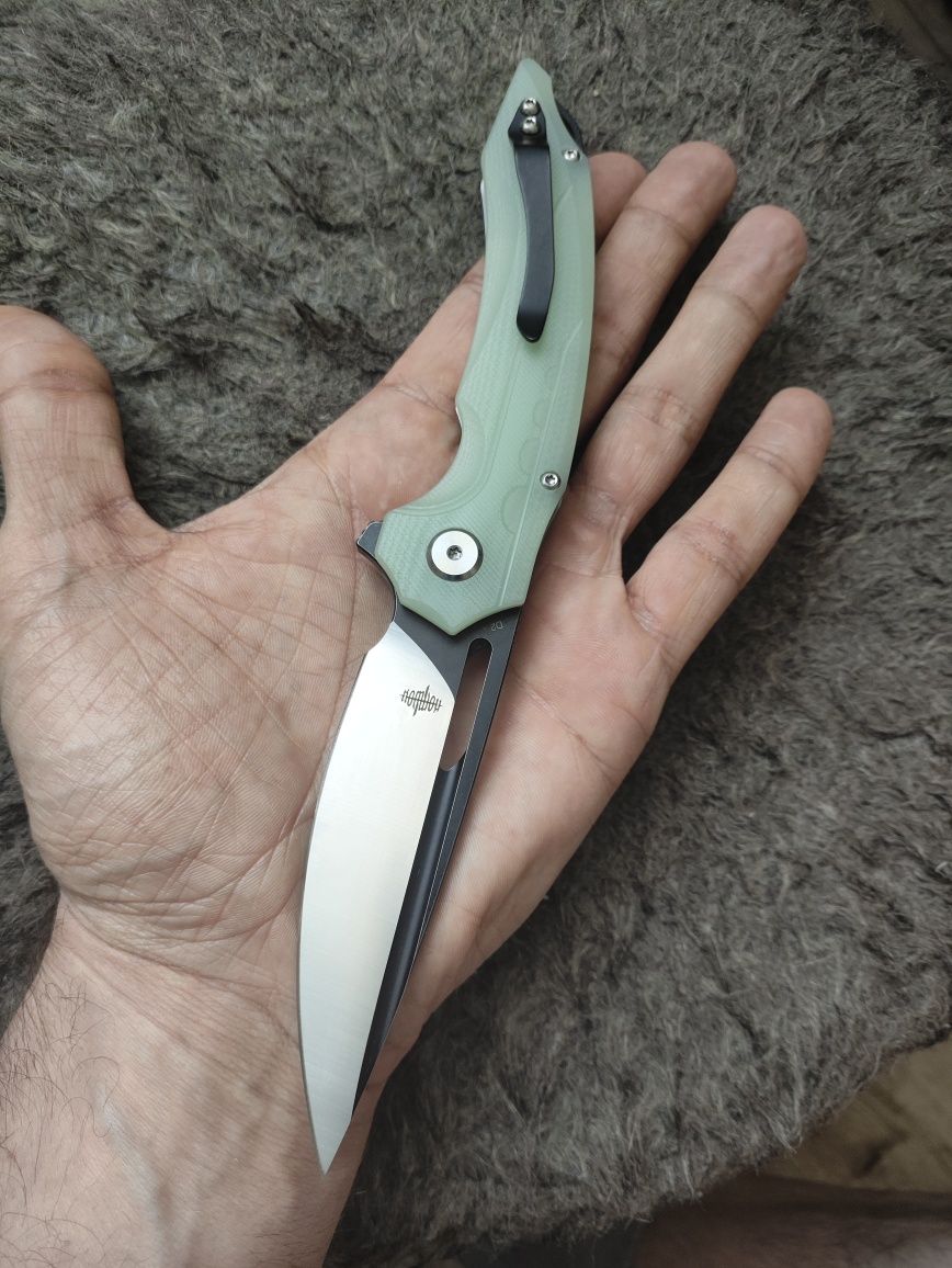 Nóż EDC Nóż Składany Bestech Ornetta Jade G10
