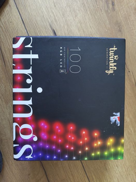 Гірлянда Twinkly Strings RGB LED 100 лампочок (керування з телефону)